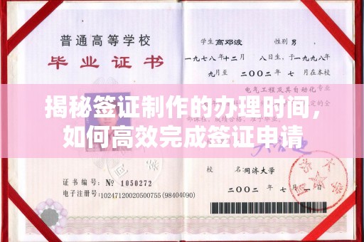 宜州揭秘签证制作的办理时间，如何高效完成签证申请
